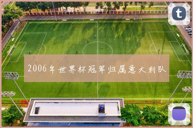 2006年世界杯冠军归属意大利队